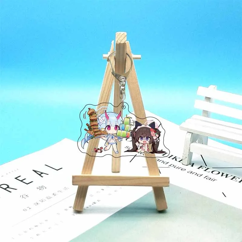 Anime Blue Archive Acrylic Figures Keychain Cartoon Cute Ichinose Asuna Bag Charms Fans Gift Women Pendant Chaveio Car Keyring