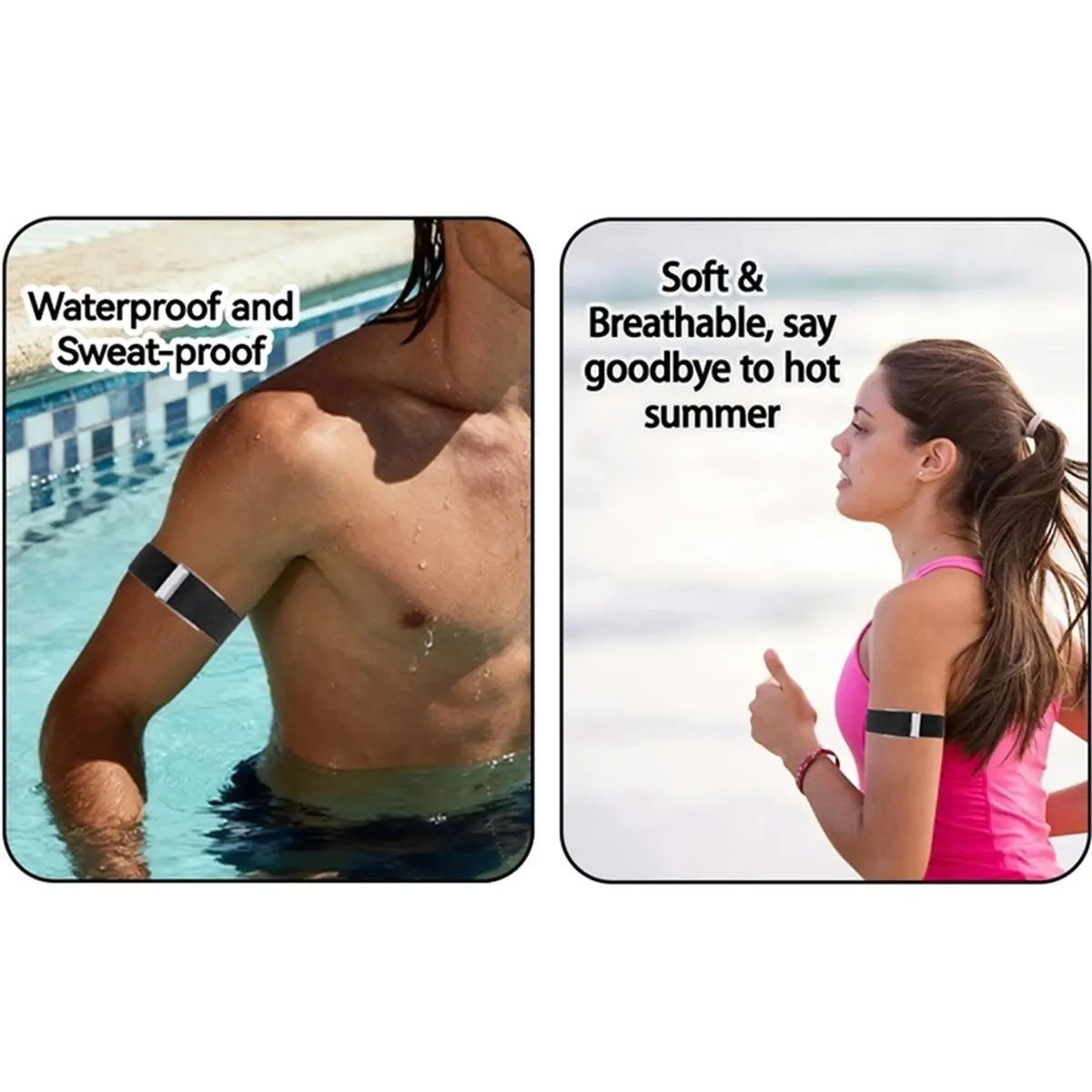 【MUST-HAVE LIST】 Arm Band for 5.0 Fitness Tracker Waterproof Fitness Wearable Heart Rate Monitor Accessory