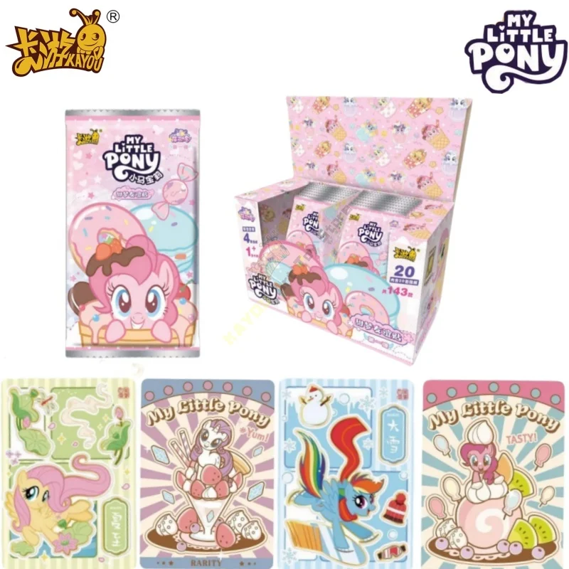 

KAYOU Genuine My Little Pony Card Sweet Dream Friendship Paste Sprouting Bag Animation Theme Game Collection Gift Original Box