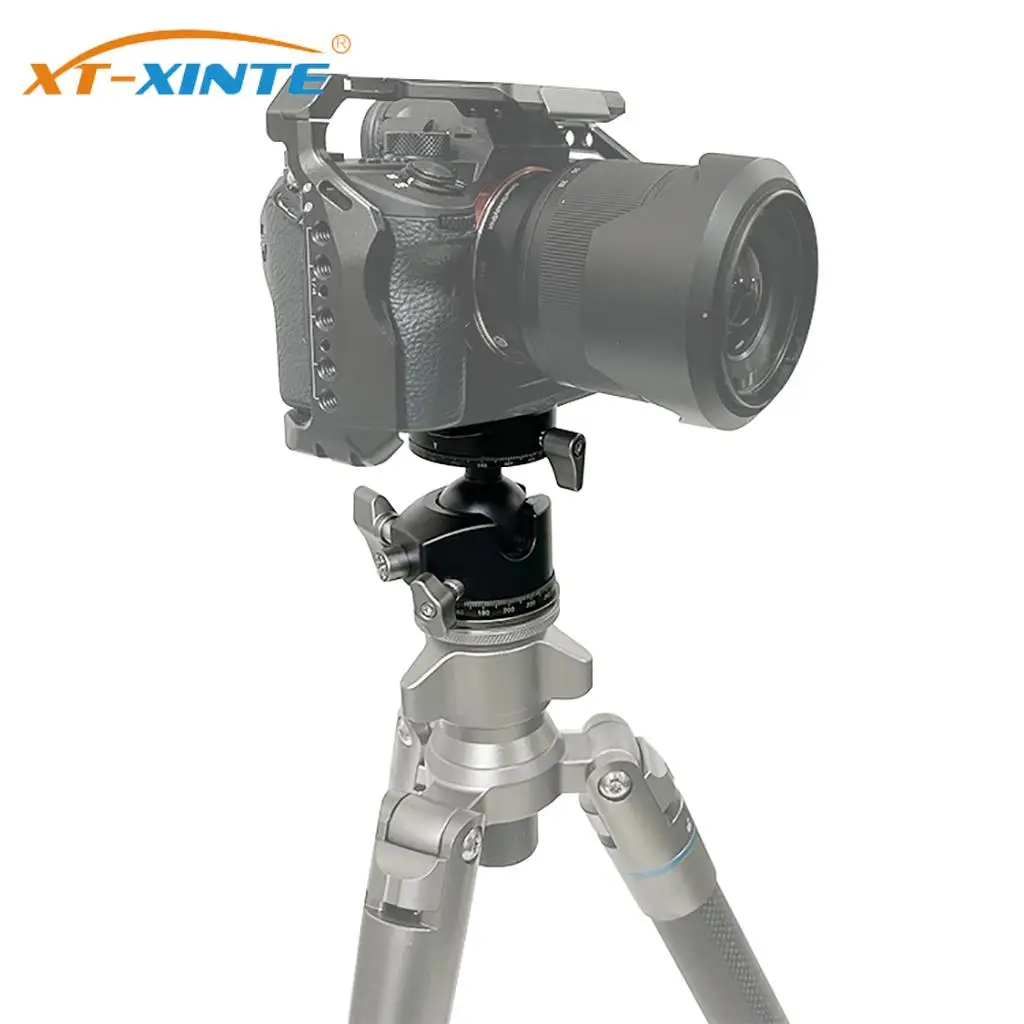 

Professional Tripod Ball Head Low Gravity Center 360 Panoramic CNC Aluminium Alloy 36mm Ball for Tripod Monopod Load 6-10 KG