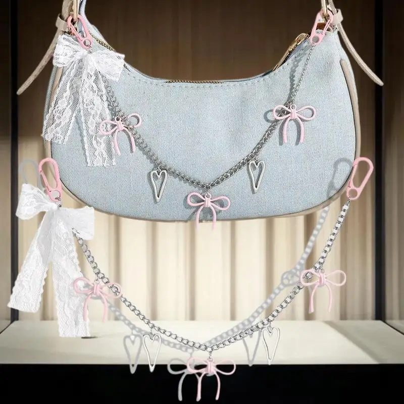 Catena per borsa con perline in stile marino blu per donna Regali creativi alla moda per accessori decorativi con ciondolo per borsa carina