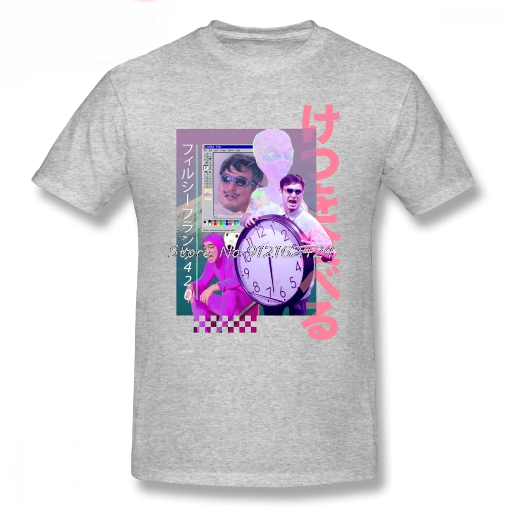 Mens Filthy Frank T Shirts Filthy Frank 420 T-Shirt Cotton Fun Tee Shirt Streetwear Print Men Tshirt