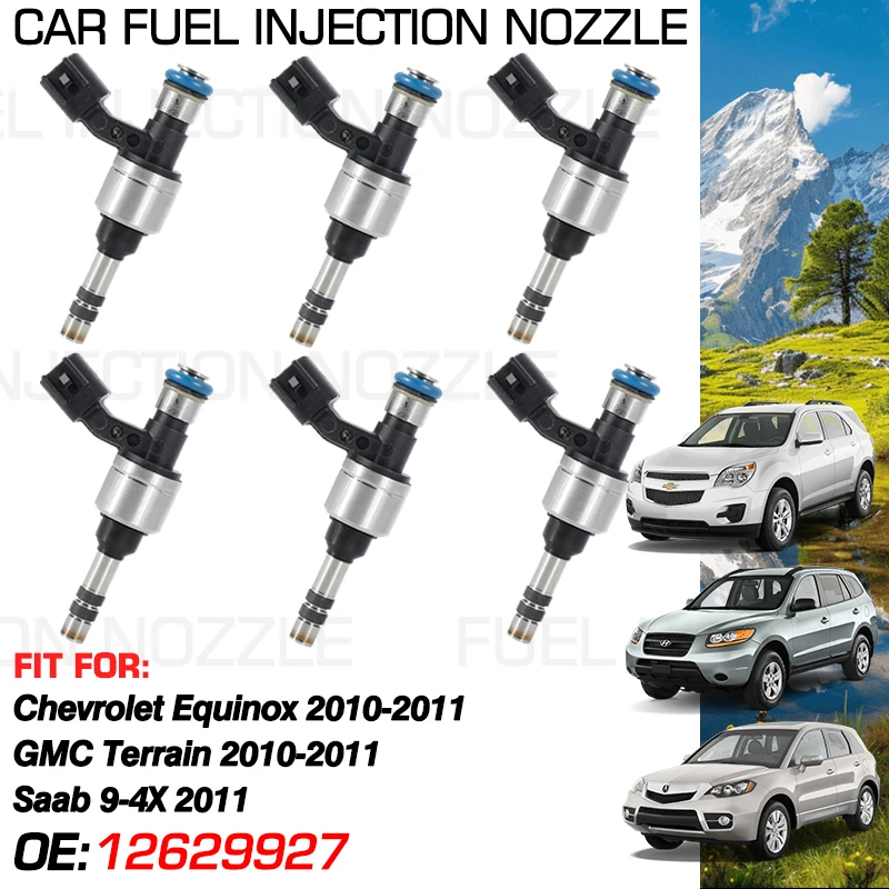 

1x Car Fuel Injectors Nozzle Injection for Chevrolet Equinox GMC Terrain 2010-2011 Saab 9-4X 2011 Accessories 12629927 800-2095N