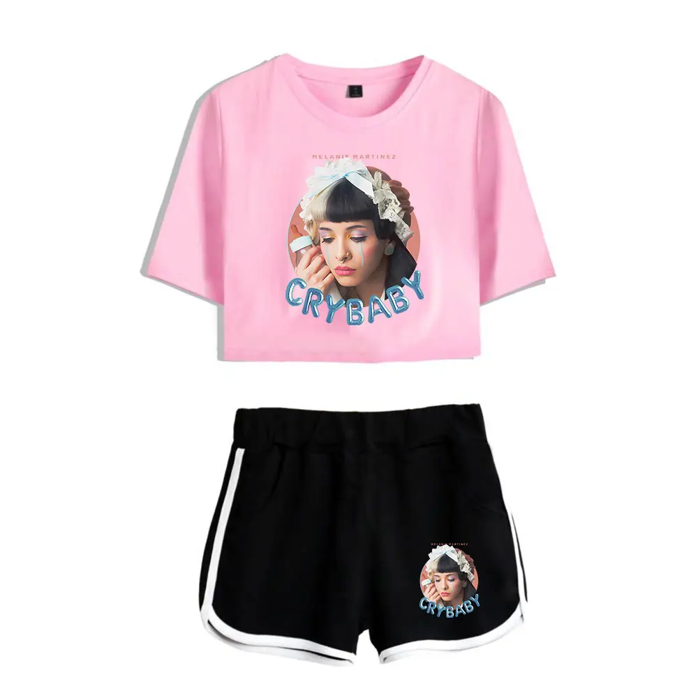 Melanie Martinez crybaby merch The Trilogy Tour 2024 T-Shirt sets for women/men  short tshirt gym sets  streetwear short pants