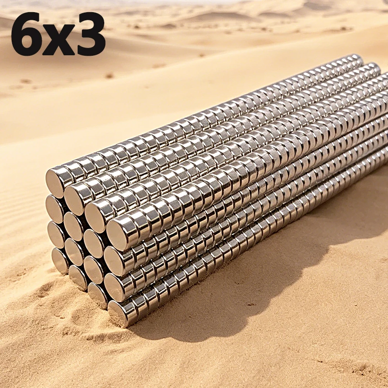 20-500pcs 6x3mm Magnet N35 NdfeB Permanent Magnetic Imanes Small Round Neodymium Fridge Office Craft Diy Magnet 6*3mm Accessory