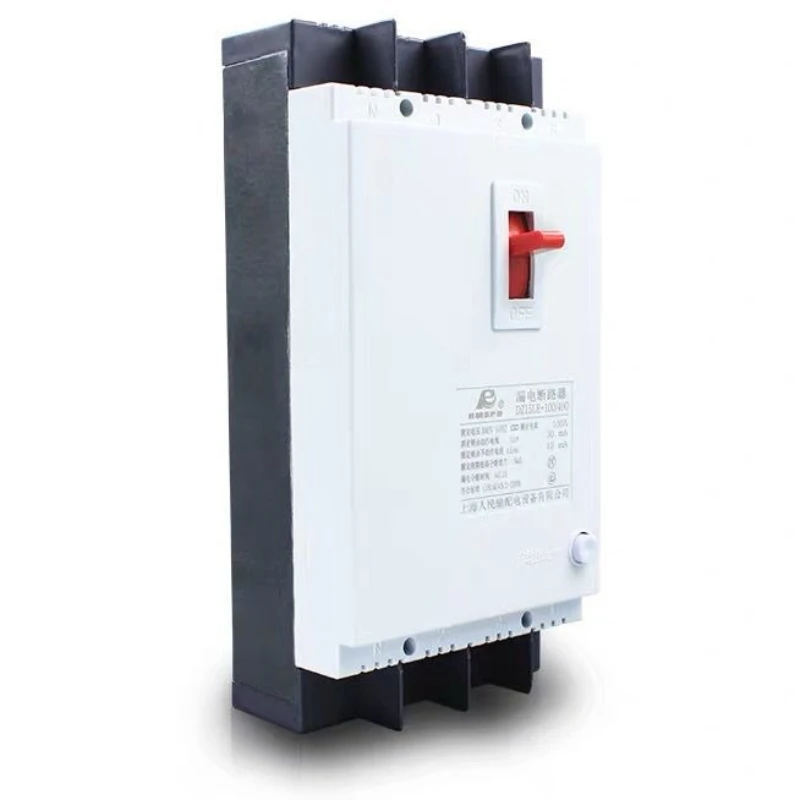 

Two-phase household three-phase four-wire leakage protector switch household DZ15LE leakage circuit breaker switch