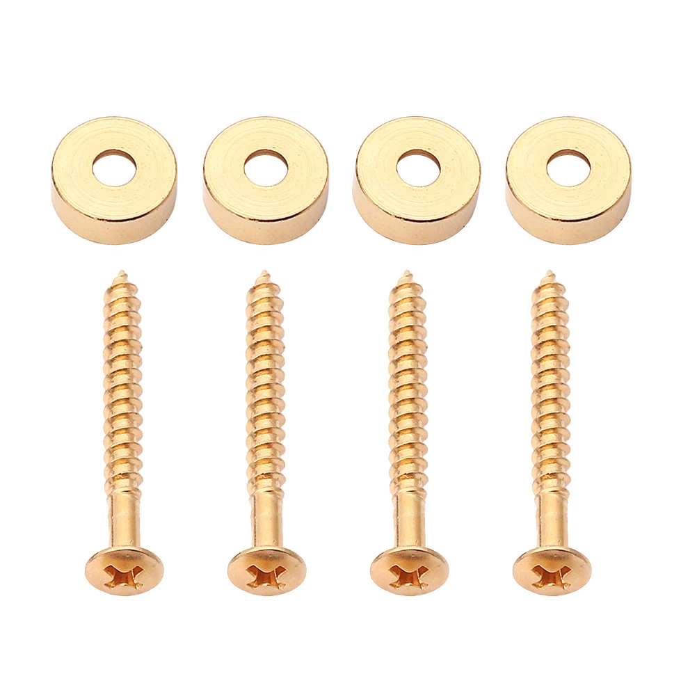 

4 Pcs Pressure Handle Buckle Guitar Neck Joint Bushing Bolt Metal Screw Ferrule