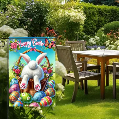 Easter Garden Flag 12x18