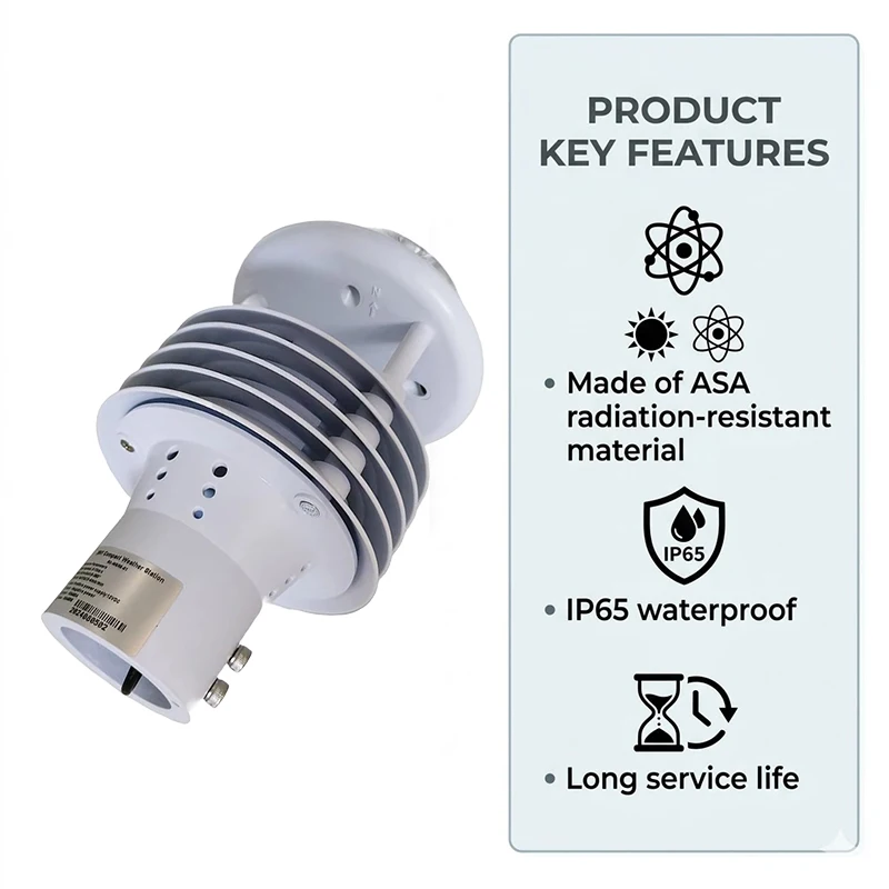 Honde HD-WSWR-01 RS485 Smart IoT Wireless Weather Monitoring System Meteorological Station With Cloud Data Storage