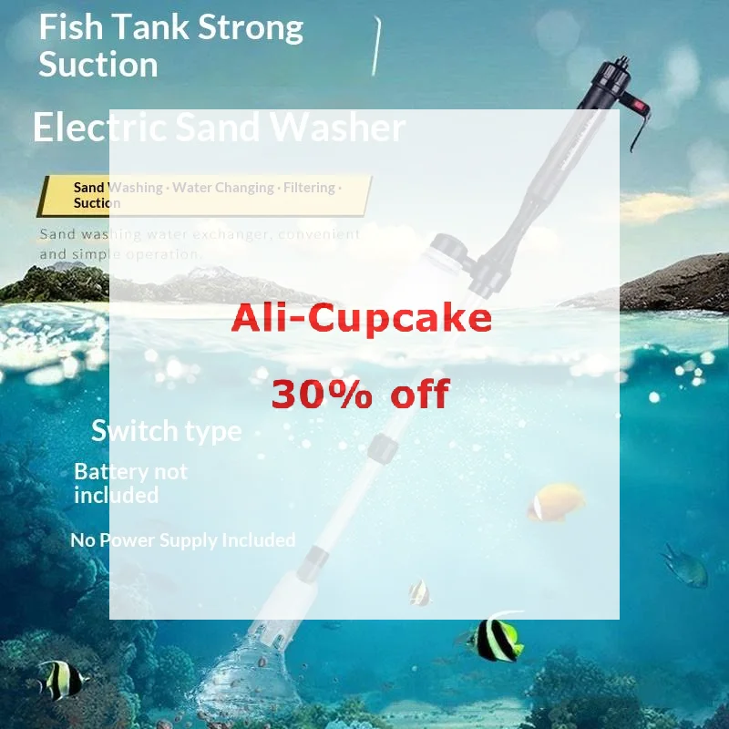 Electric Water Change Pump Gravel Cleaner Tool Waste Remover Filters Tools Aquarium Fish Tank Pipe