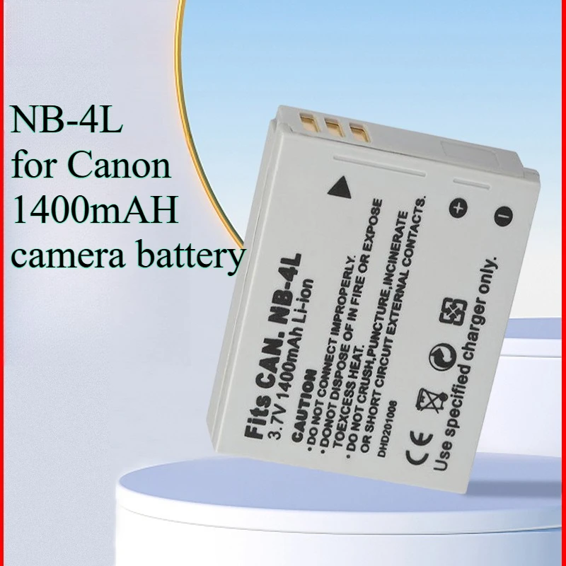 1400 mAh NB-4L Akku für Canon IXUS 95IS & A490 Digitaler ELPH-Ersatz mit Safe Circuit Protection Akku