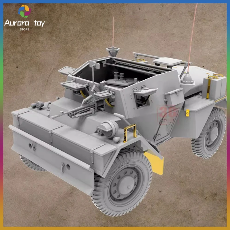 

Classic 1/35 Scale Miniart 53088 Dingo Mk.Iii Scout Car With Crew British Wwii Military Diy Model Kit Hobby Collection Gift