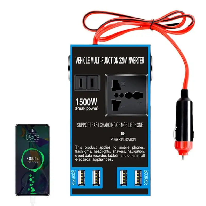 

Power Inverter For Car 12V/24V To 220V Universal Power Adapter Socket Plug Converter With USB Travel Charging Supplies For Car
