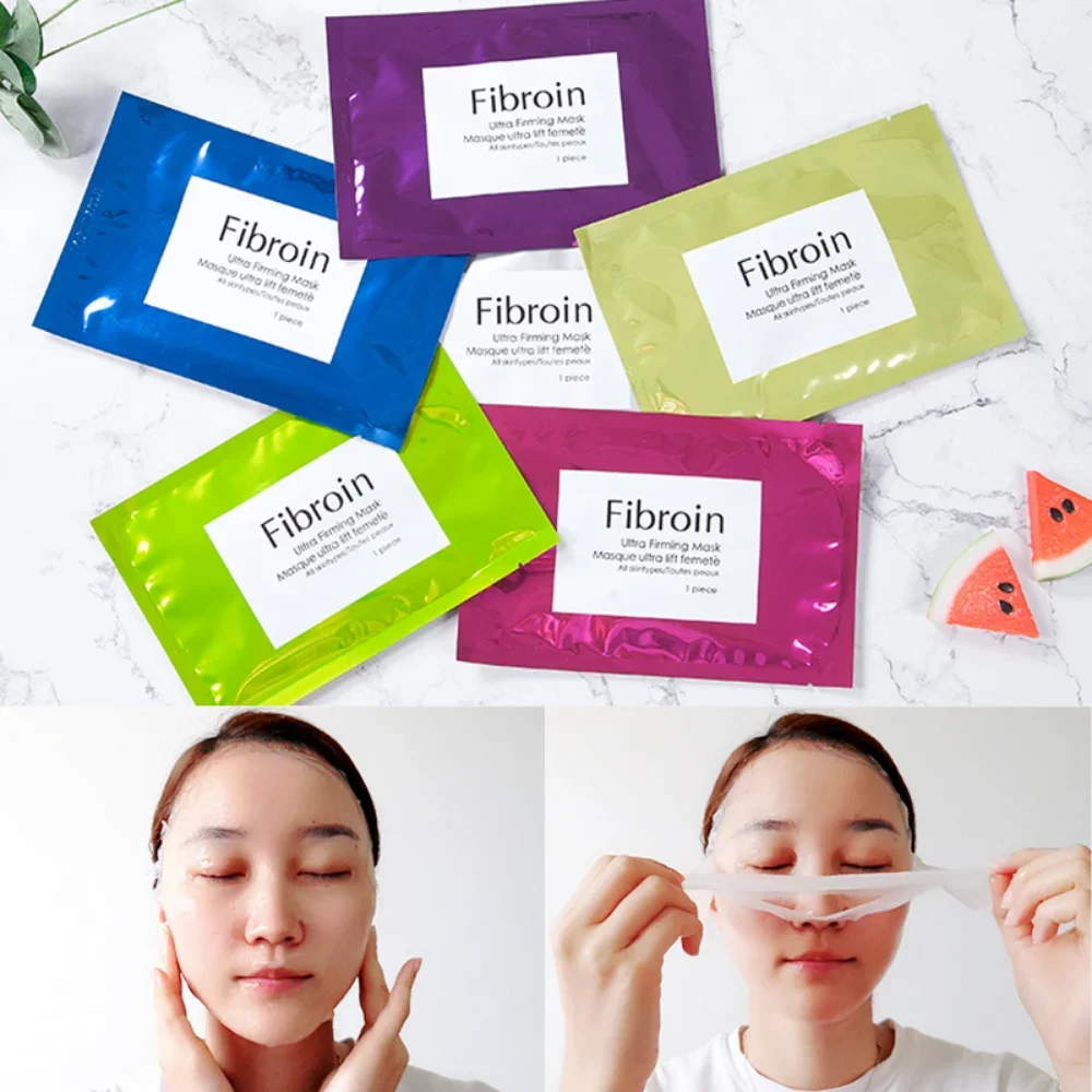 

Fibroin Ultra F Silk Mask 5 Pcs Moisturizing Nourishing Upgraded Version Repairing and Brightening Firming Anti-aging Skin Care