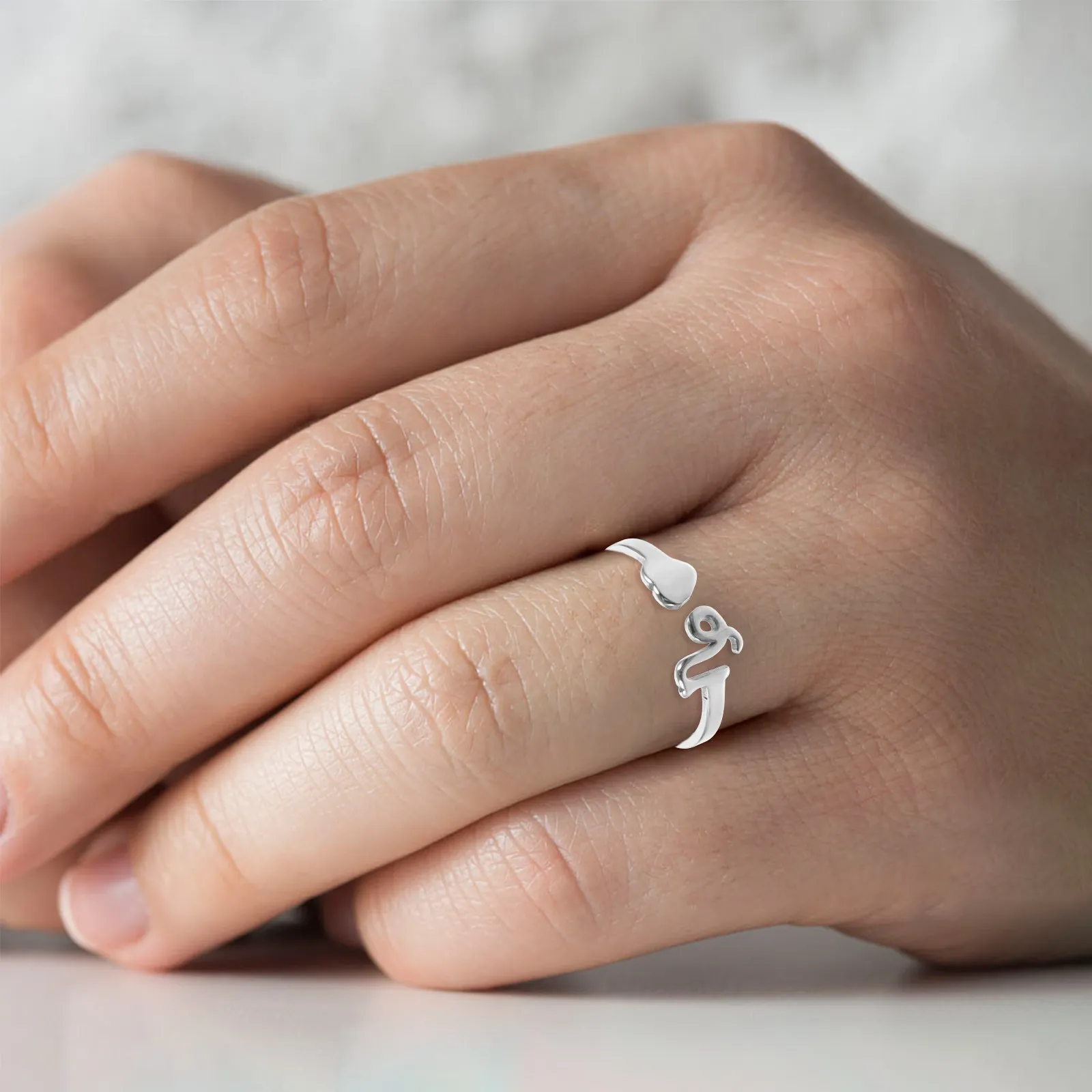 Astrology Gemini Open Ring Adjustable for Women Fashionable Finger Jewelry Comfortable Elegant Ring for Casual Or Formal