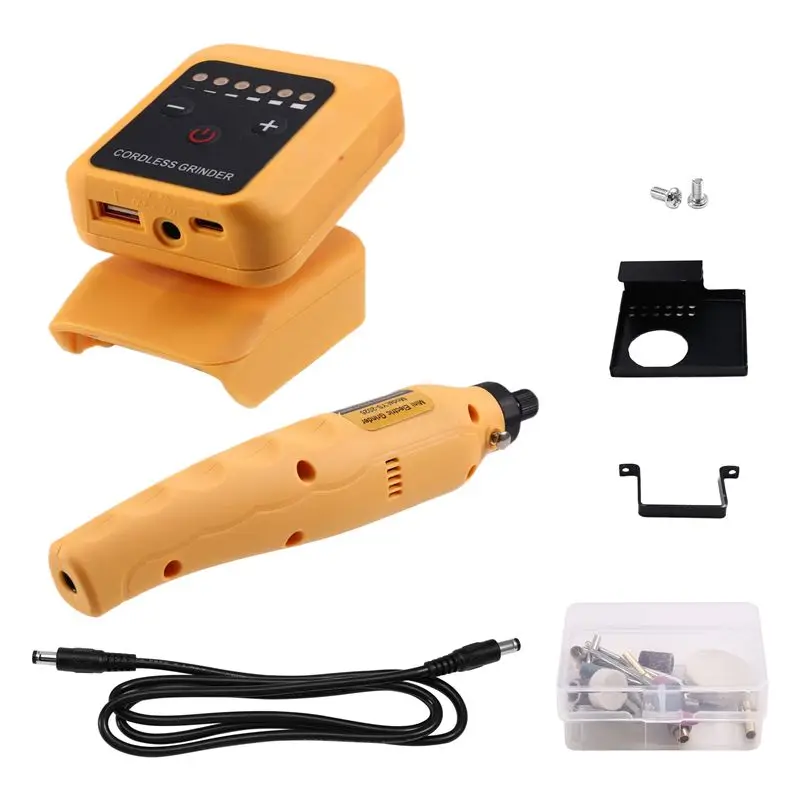 A21Q -80W Electric Grinder Kit No-Load Speed Up To 18000Rpm Rechargeable DIY Electric Grinder For 18V-21V Battery