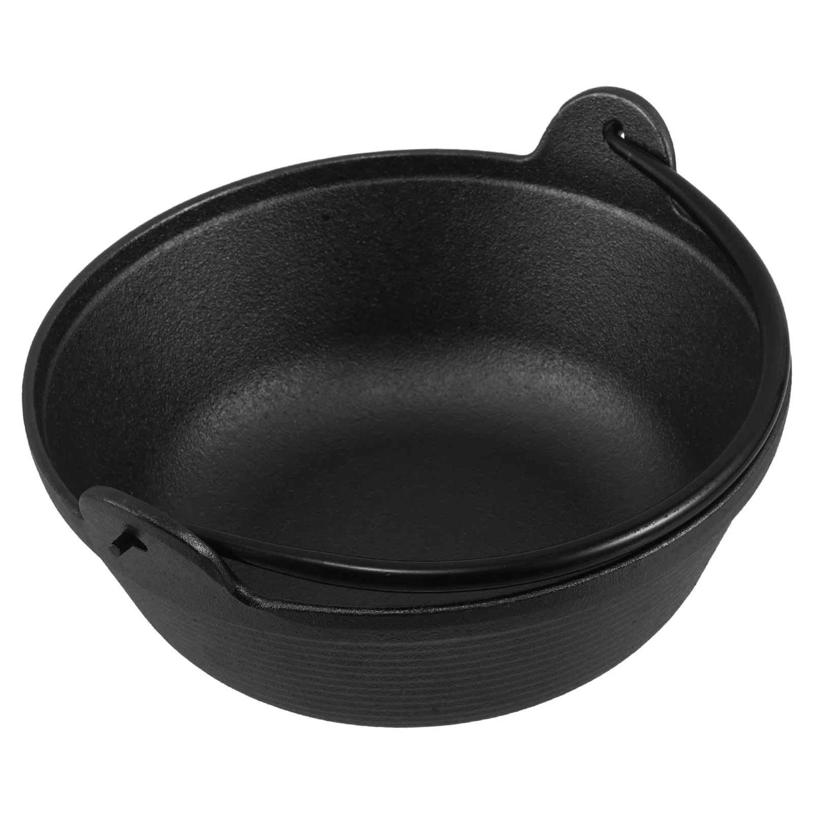 

Cast Iron Sukiyaki Pot Japanese Style Thickened Outdoor Hotpot Pan for Camping Picnic Kitchen Gear Iron Sukiyaki Pots