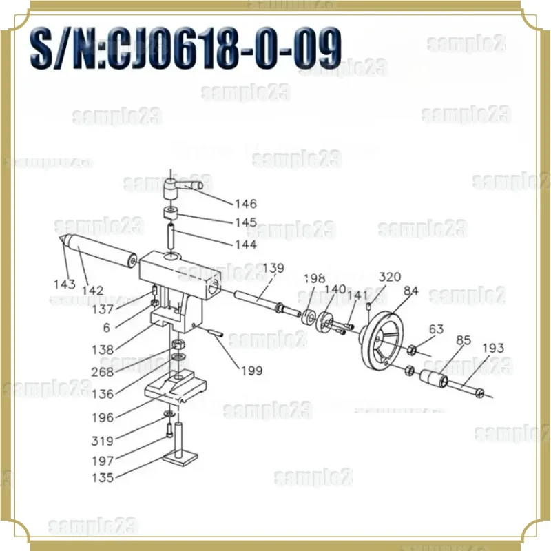 1pc CJ0618-0-09 Tailstock Spindle Sleeve Inside Tail Screw Nut Lathe Accessories