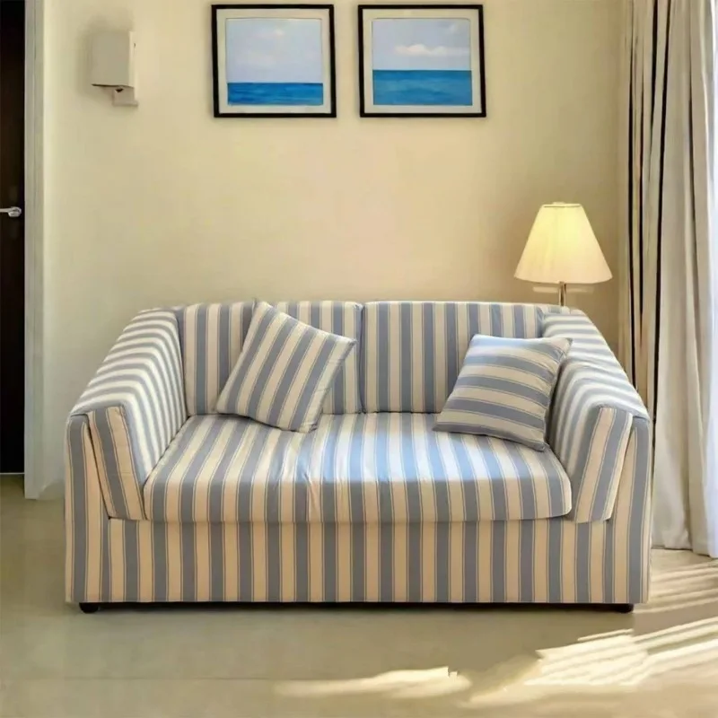 

French Cushion Pattern Living Room Sofas Soft Relax Adults Classic Sofa Luxury Lounge Pastoral Home Furniture Accessories