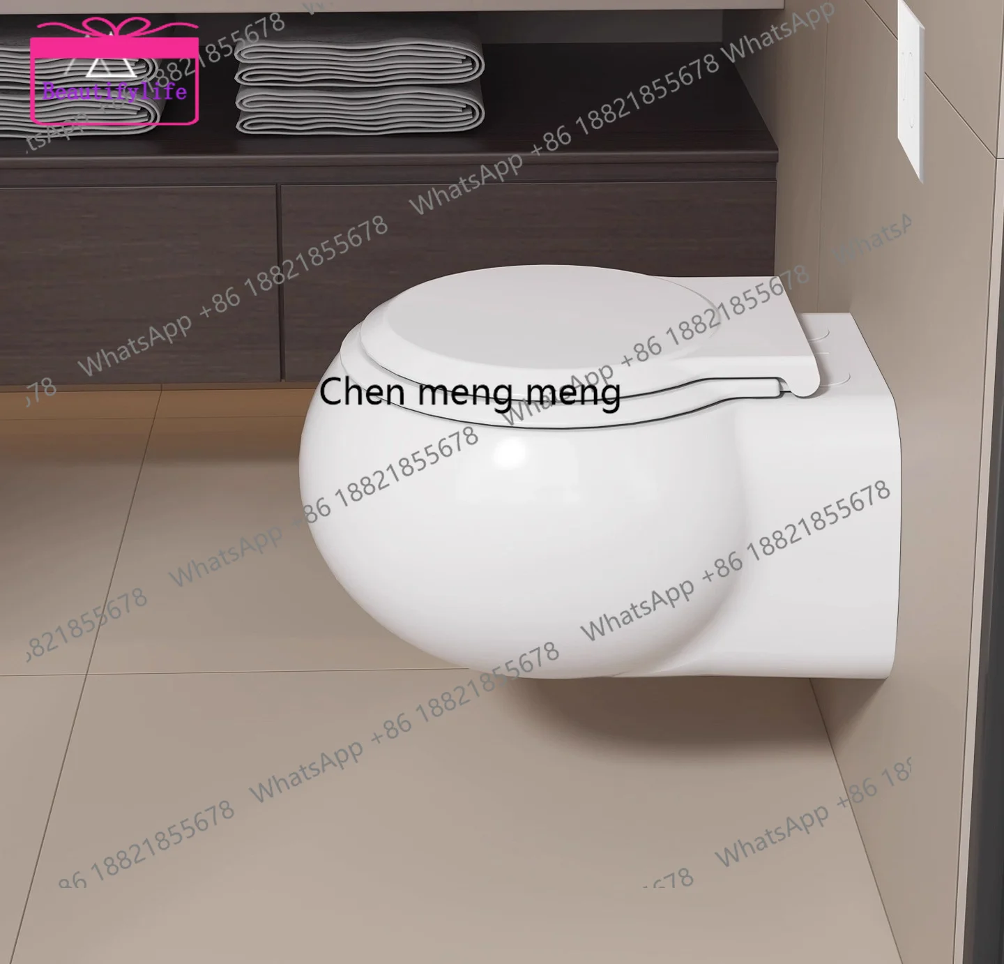 YL New wall-mounted toilet household bathroom suspended into the wall water tank wall-mounted wall row toilet