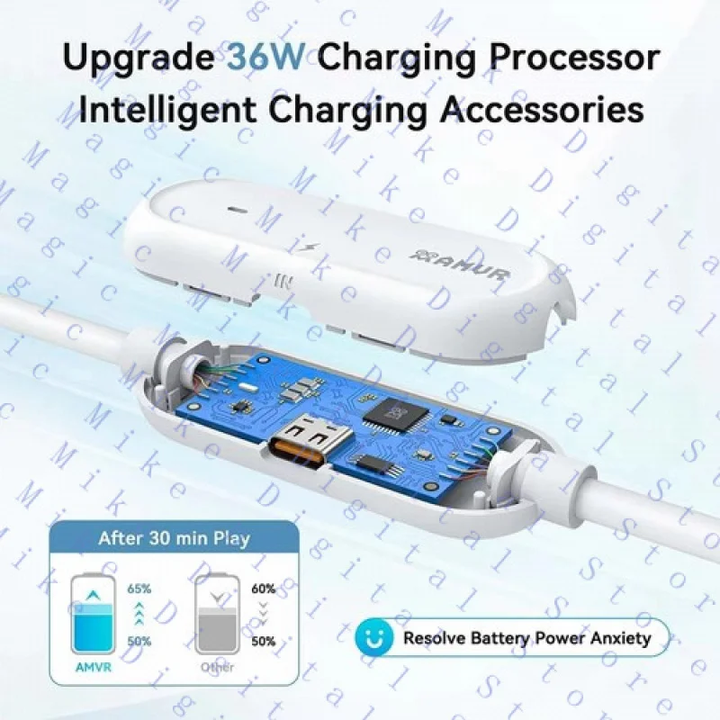 H  18W Rechargeable VR Link Cable for  3/3S /2 /Pro Fast Charging Type-C USB1537