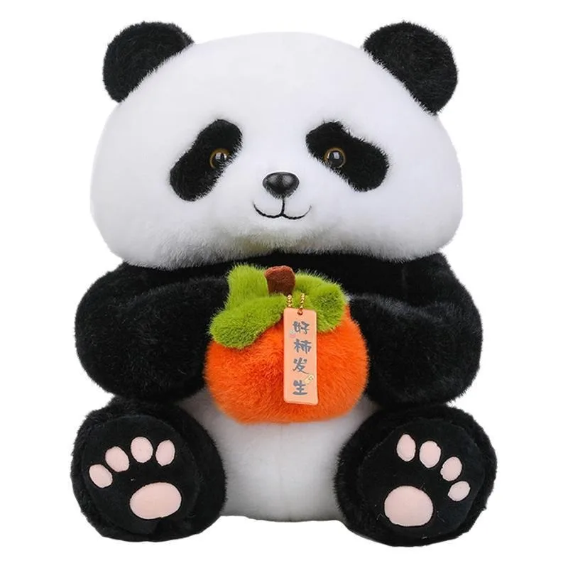 귀여운 플러시 판다 봉제 인형 귀여운 감 디자인 어린이 생일 선물 소년 소녀 졸업 여행 기념품