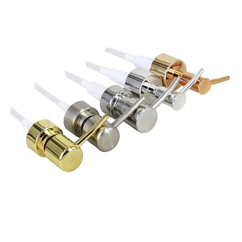 

4pcs Plastic Pump Heads Liquid Soap Emulsion Dispenser Replacement Press Pump (Gold and Silver for Each )