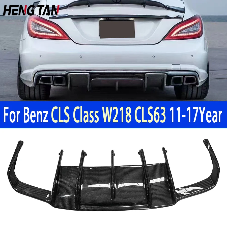 

Carbon Fiber Rear Lip Diffuser For Mercedes Benz CLS Class W218 2011-2017 350 550 CLS63 AMG Style Back Bumper Spoiler Separator