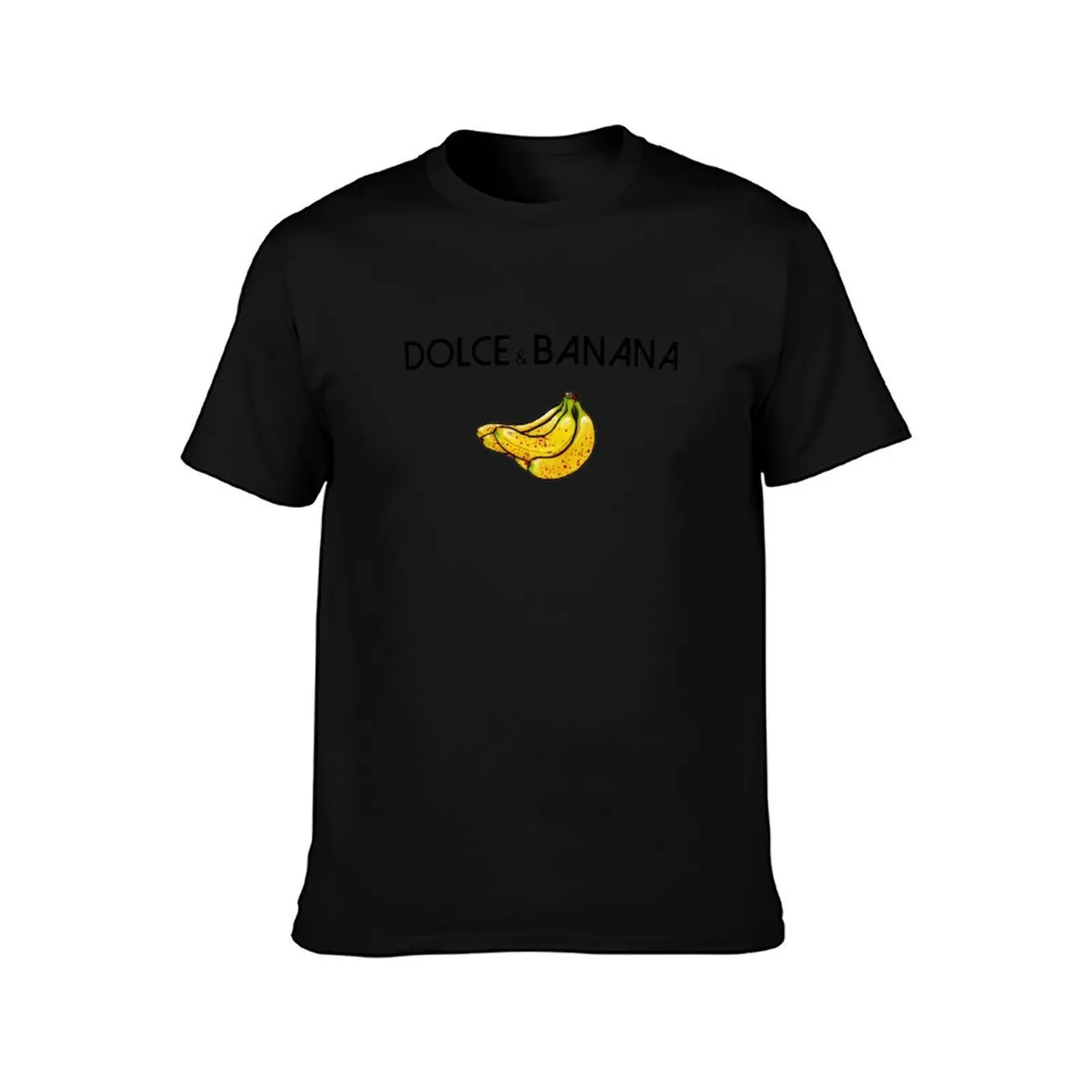 Dolce & Banana T-Shirt, Summer Casual Cotton Tee, Oversized Streetwear Tops, Vintage Graphic Print, Loose Fit Short Sleeve