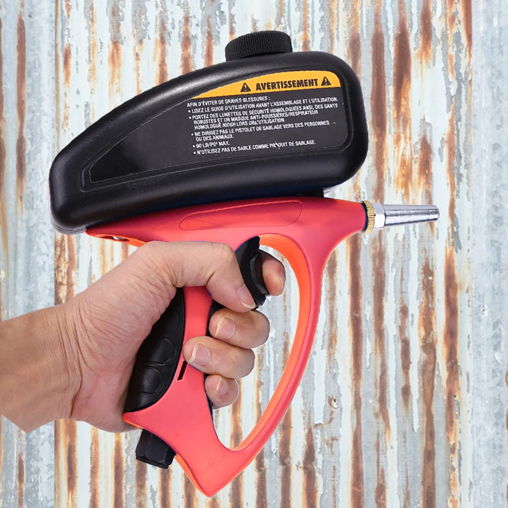 

Pneumatic Glass Tombstone Sandblasting Sprayer with Small Nozzle&Glove Gravity Feed Sand Blaster Adjustable for Sand Blaster Job