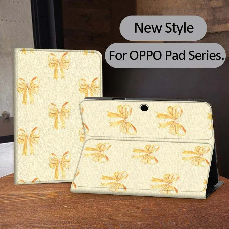 

Bow Retro Elegant PatternFor OPPO Realme Pad 3 11 2 4 Pro Air Neo SE X 11 11.61 11.4 12.1 13.2 Inch Tablet Case