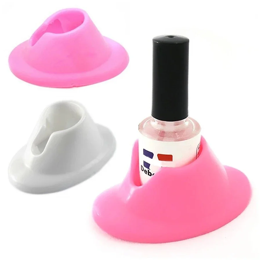 Suporte para garrafa de esmalte, recipiente macio de esmalte para manicure, laca de unhas, ferramentas para arte em unhas