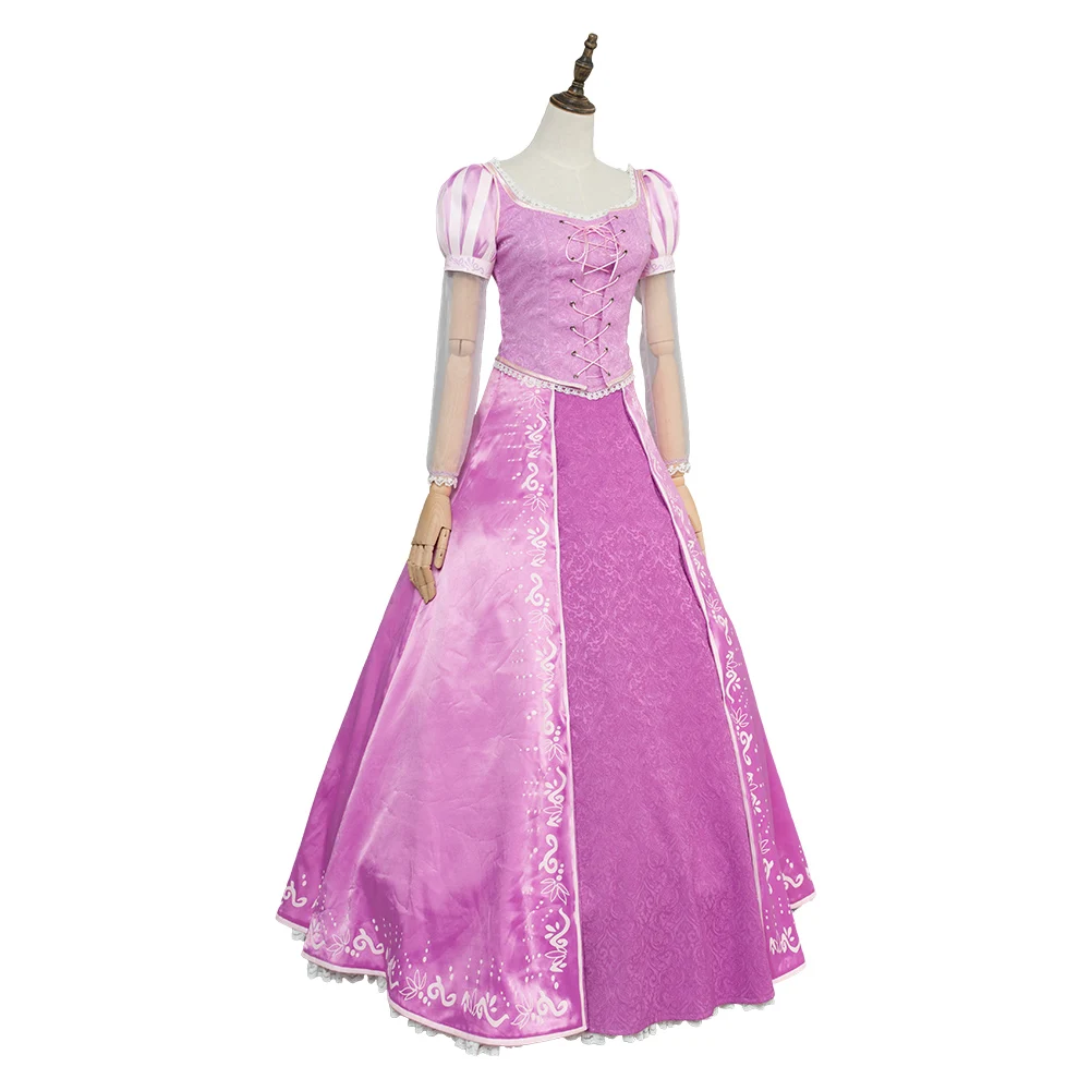 Tangled Cosplay Princess Costume Adult Women Fantasy Skirt Dress Gown Outfits Halloween Carnival Party Disguise Suit