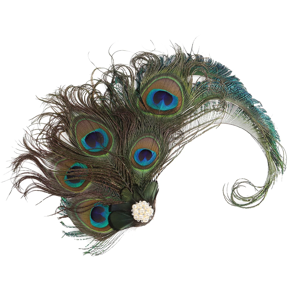 

Hair Clip Fascinator Lightweight Vintage 1920S Flapper Party Wedding Prom Elegant Headpiece for Women