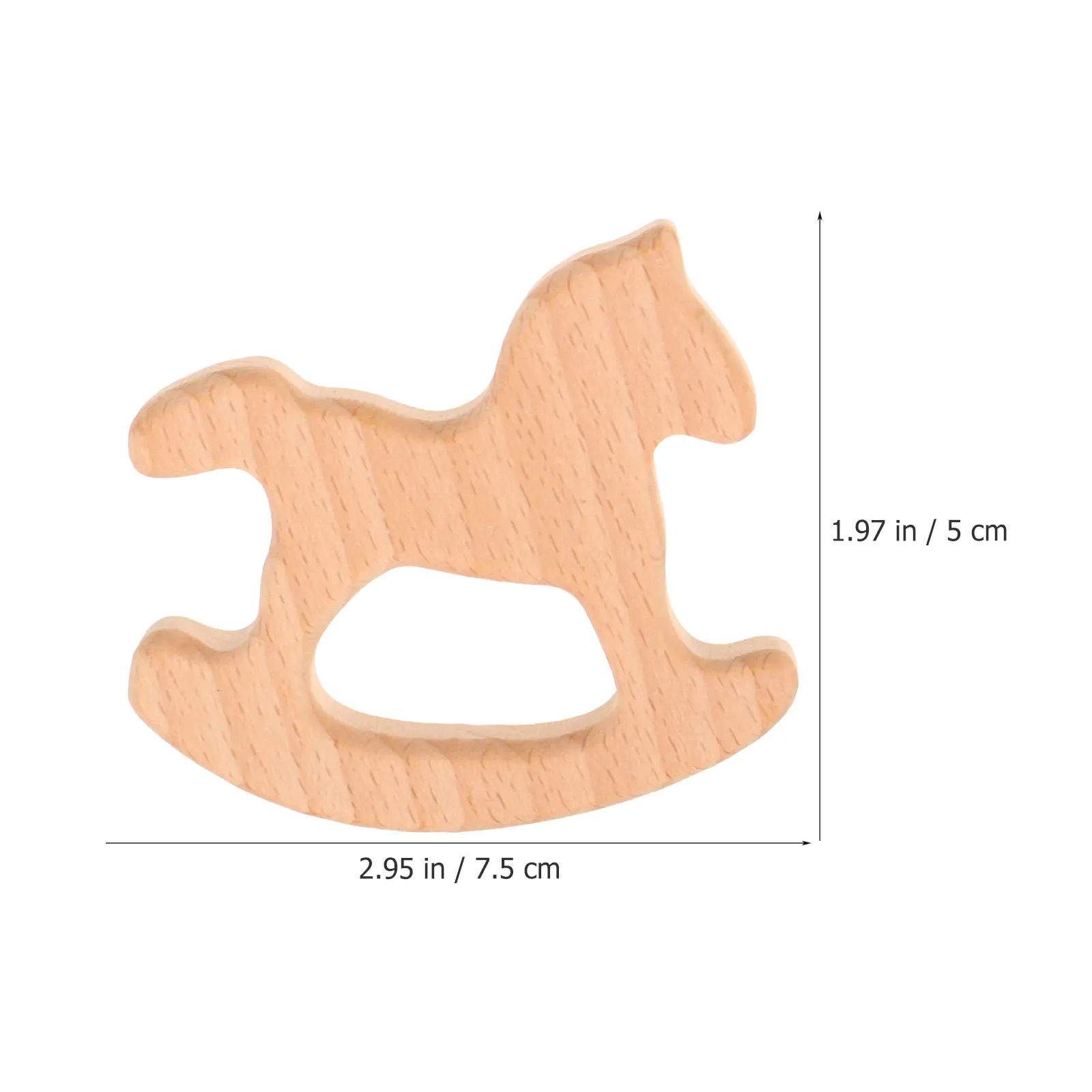 4Pcs Wooden Baby Teether Creative Animal Shaped Safe Infant Teething Gifts Natural Wood Playthings for Toddler Teething Comfort