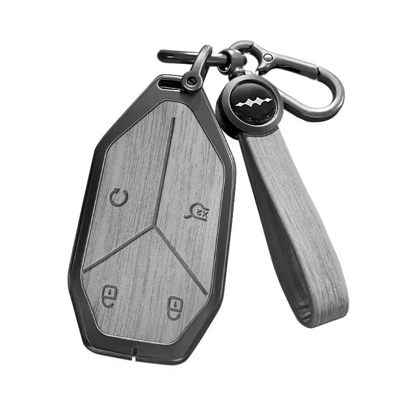 For BYD Fang Cheng Bao Leopard 3 Titanium Key Fob Cover - Premium Metal Protective Case