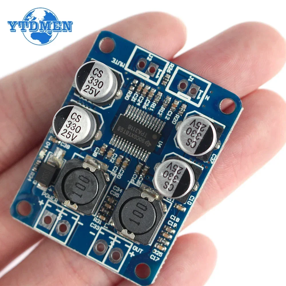 DC 8V-24V TPA3118 60W Mono Digital Audio Leistungsverstärkerplatine Amp Modul 30W