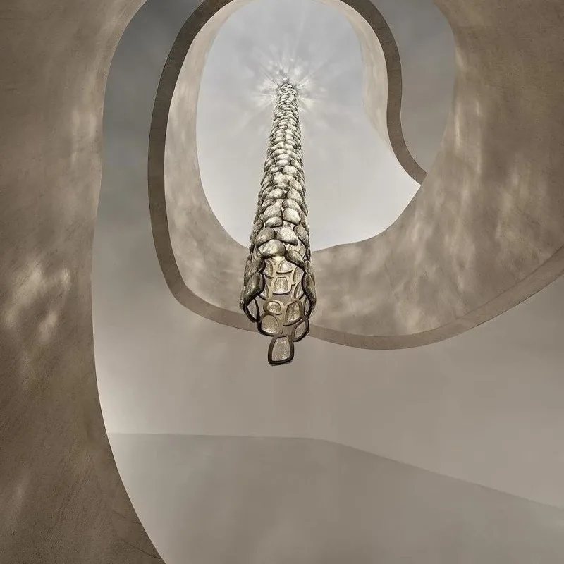 Empty chandelier lighting designer antique creative stair chandelier