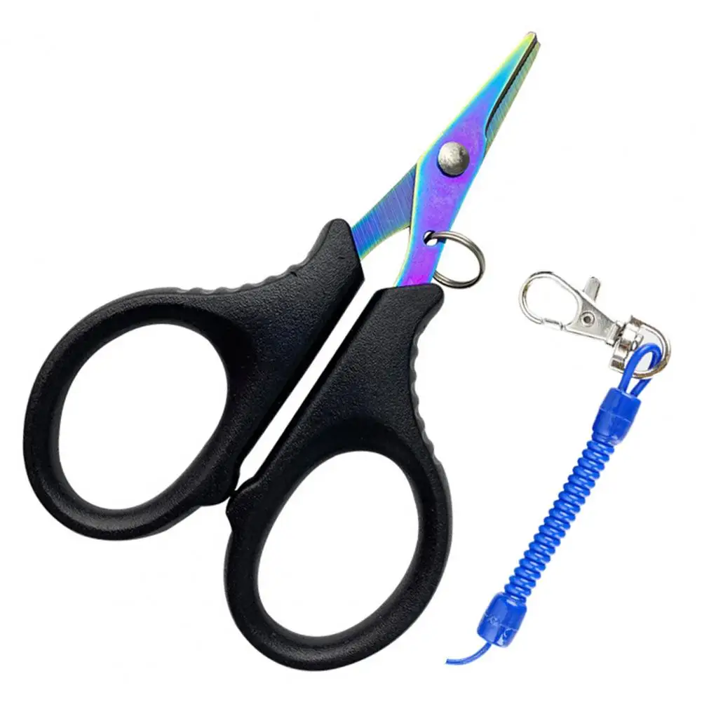 Fishing Scissors Portable Safe Sharp Blade Fishing Line Pliers Stainless Steel Fishing Line Cutter Angling Fish Line Scissors