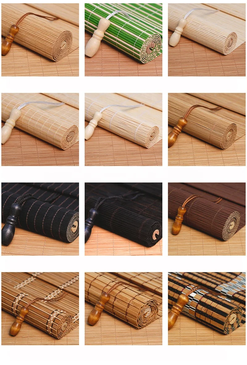 new style Chinese matchstick curtains bamboo blinds outdoors roll up woven roman bamboo mat roller blinds