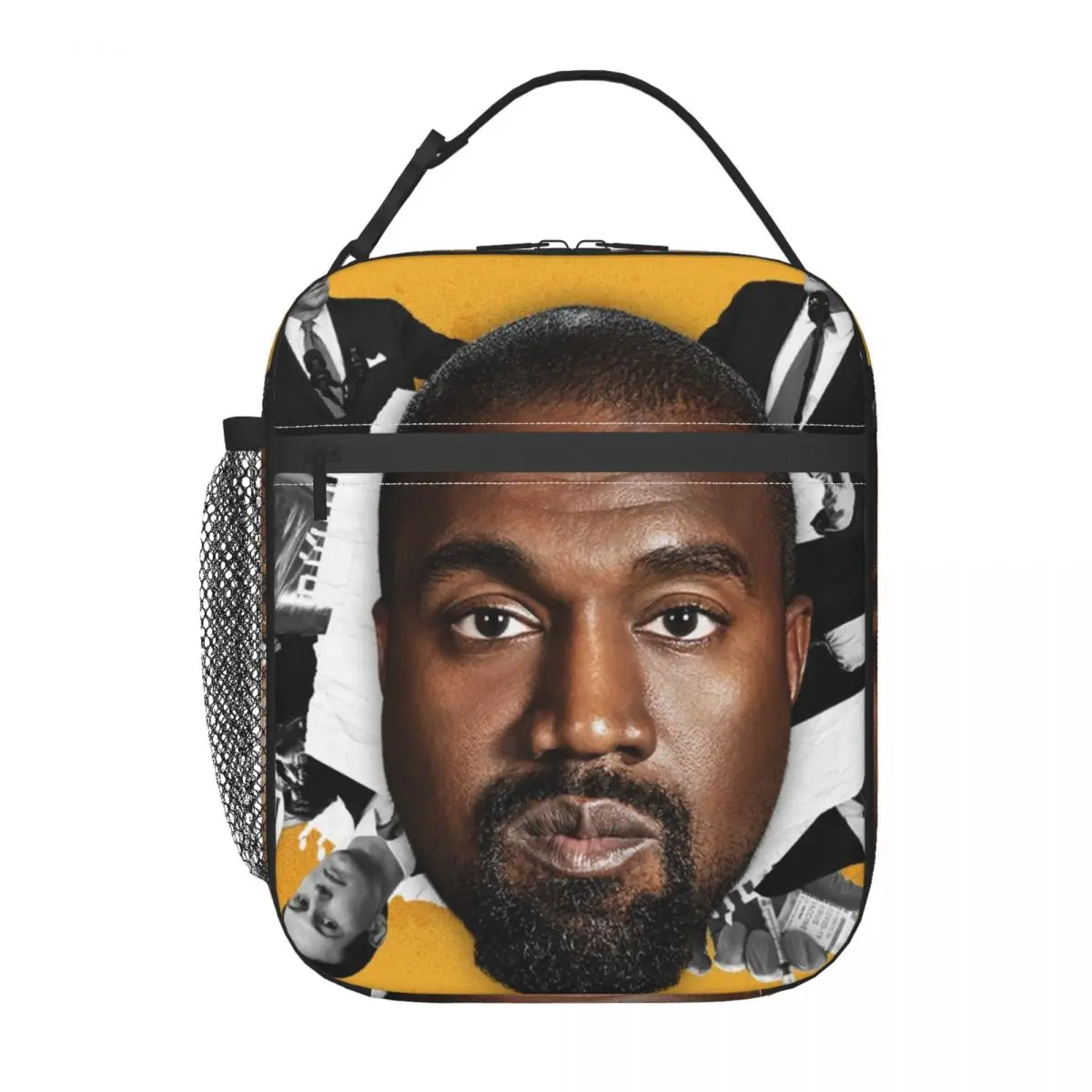 Funny Kanye West Meme Resuable Lunch Box Women Leakproof Rapper Music Producer Thermal Cooler Food Insulated Lunch Bag