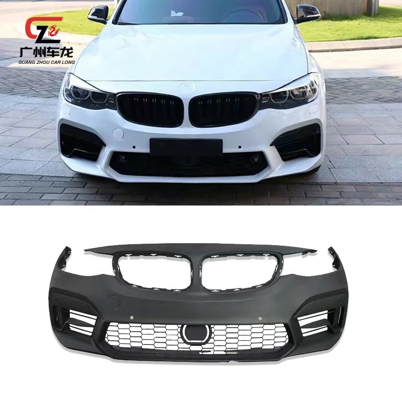 Hot selling PU Material Car Bumpers For BMW 3 Series GT F34 Upgrade M5 style Front Bumper Car Bodykit