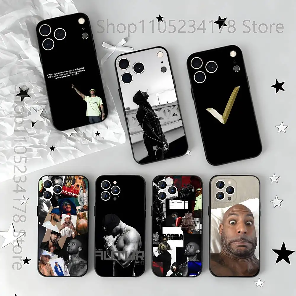 

Singer Booba b2o Phone Case For iPhone 17,16,15,14,13,12,11,Pro,Max,Plus,E,Air,Mini Protective Black Cover