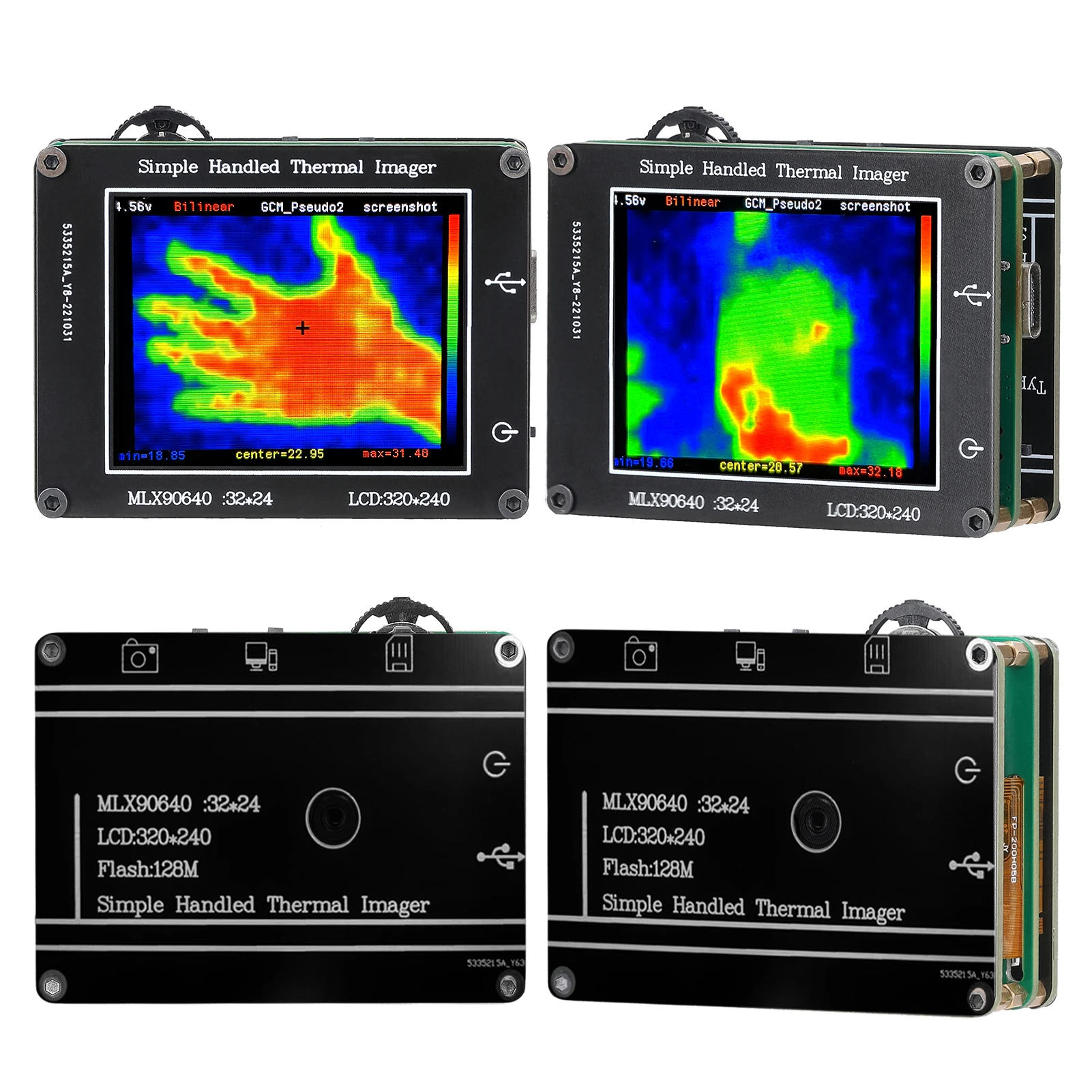 -40 ℃ do 300 ℃ kamera termowizyjna 2. 8-calowy wyświetlacz LCD 240*320 IR rozdzielczość kamery obrazowania o wyraźnej rozdzielczości ręczne czujniki