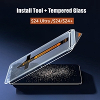 One Click Easy Past Tempered Glass for Samsung Galaxy S24 Ultra Plus s24+ S25 Ultra Anti peeping privacy Screen Protector