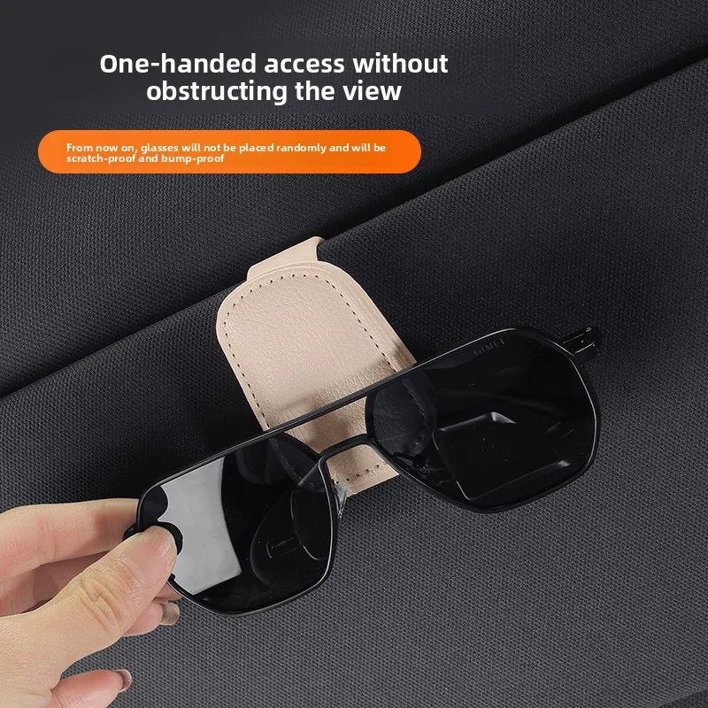 

Universal Car Sunglasses Clip Card Ticket Holder Stand Fastener Pen Case Eyeglasses Sun Visor Car Accessories