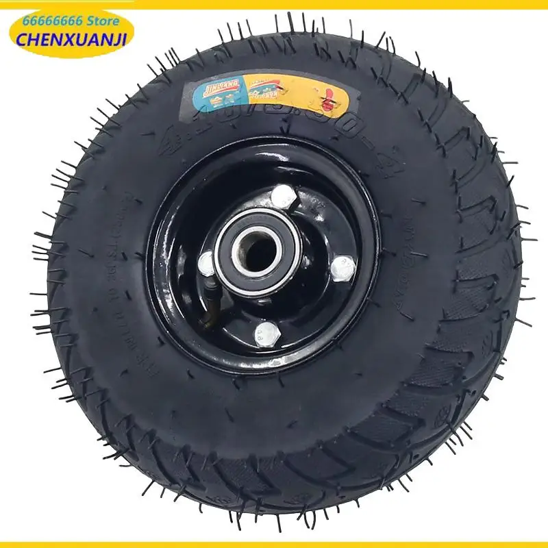 4.10/3.50-4 Scooter warehouse trolley inner and outer tyres Small tricycle amusement train wheel hub