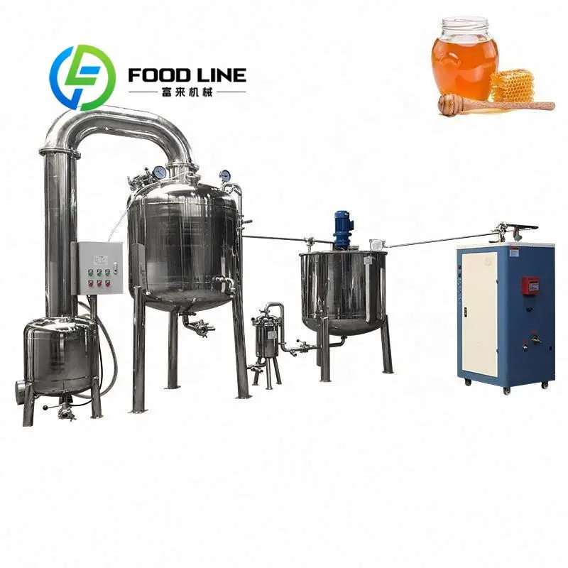 Heat Insulated Vacuum Honey Thickening Device Outer thermal insulation layer reduce heat loss and stabilize internal temperature