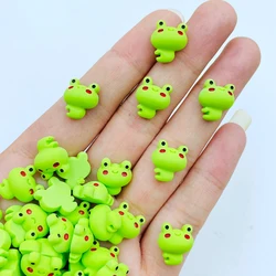 20 Pcs New Cute Mini Kawaii Cartoon Frog Flat Back Resin Cabochons Scrapbook Diy Party Hairpin Accessories Craft A126