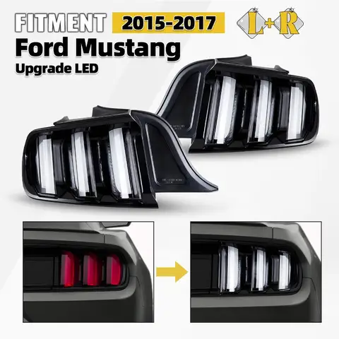 2015-2017年式フォードマスタング用LEDテールライトアップグレード シーケンシャルシグナルライトペア